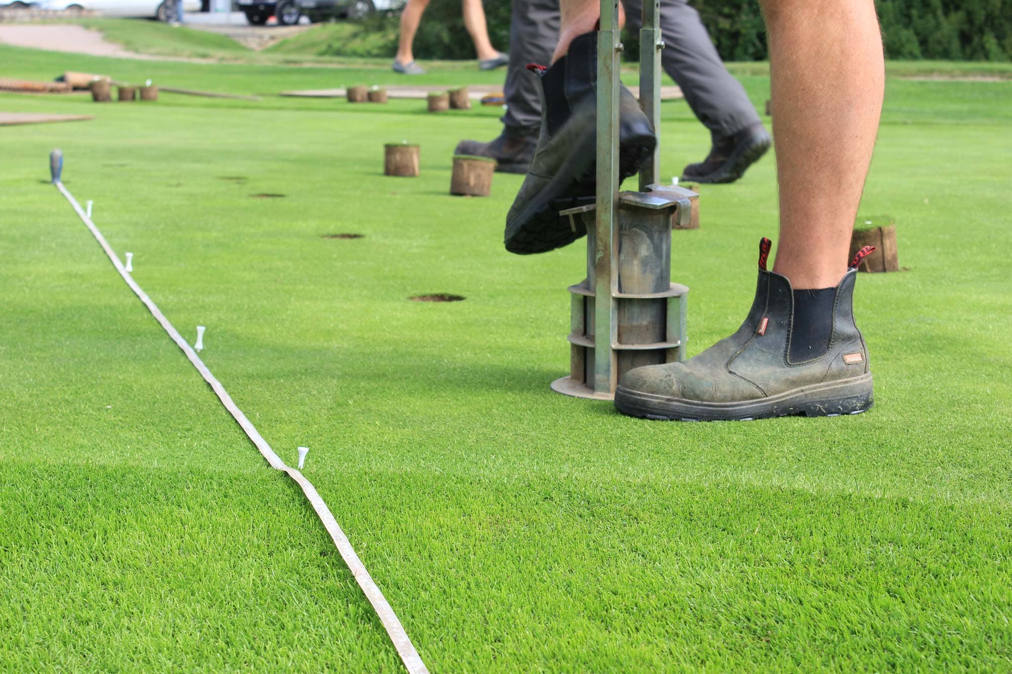 Putting Green Drainage project photography 3
