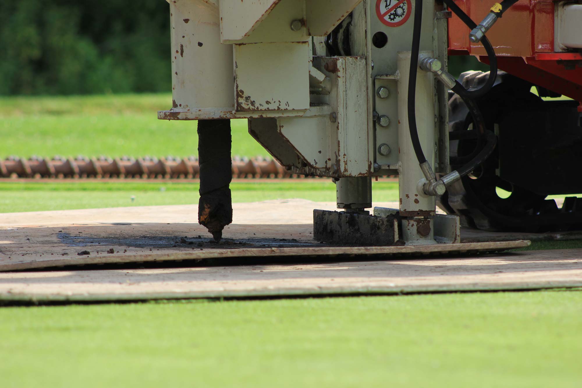 Putting Green Drainage project photography 5