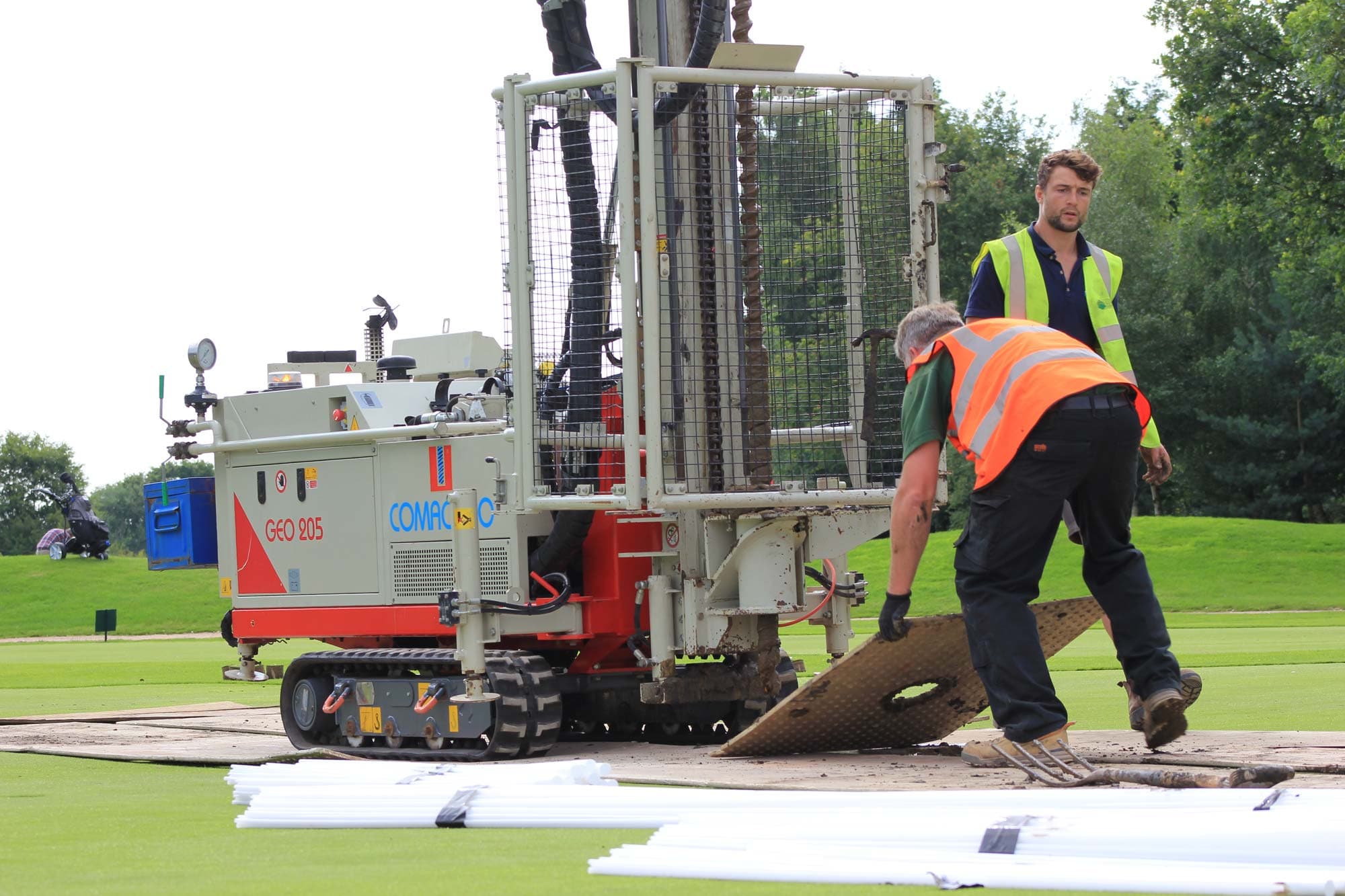 Putting Green Drainage project photography 6