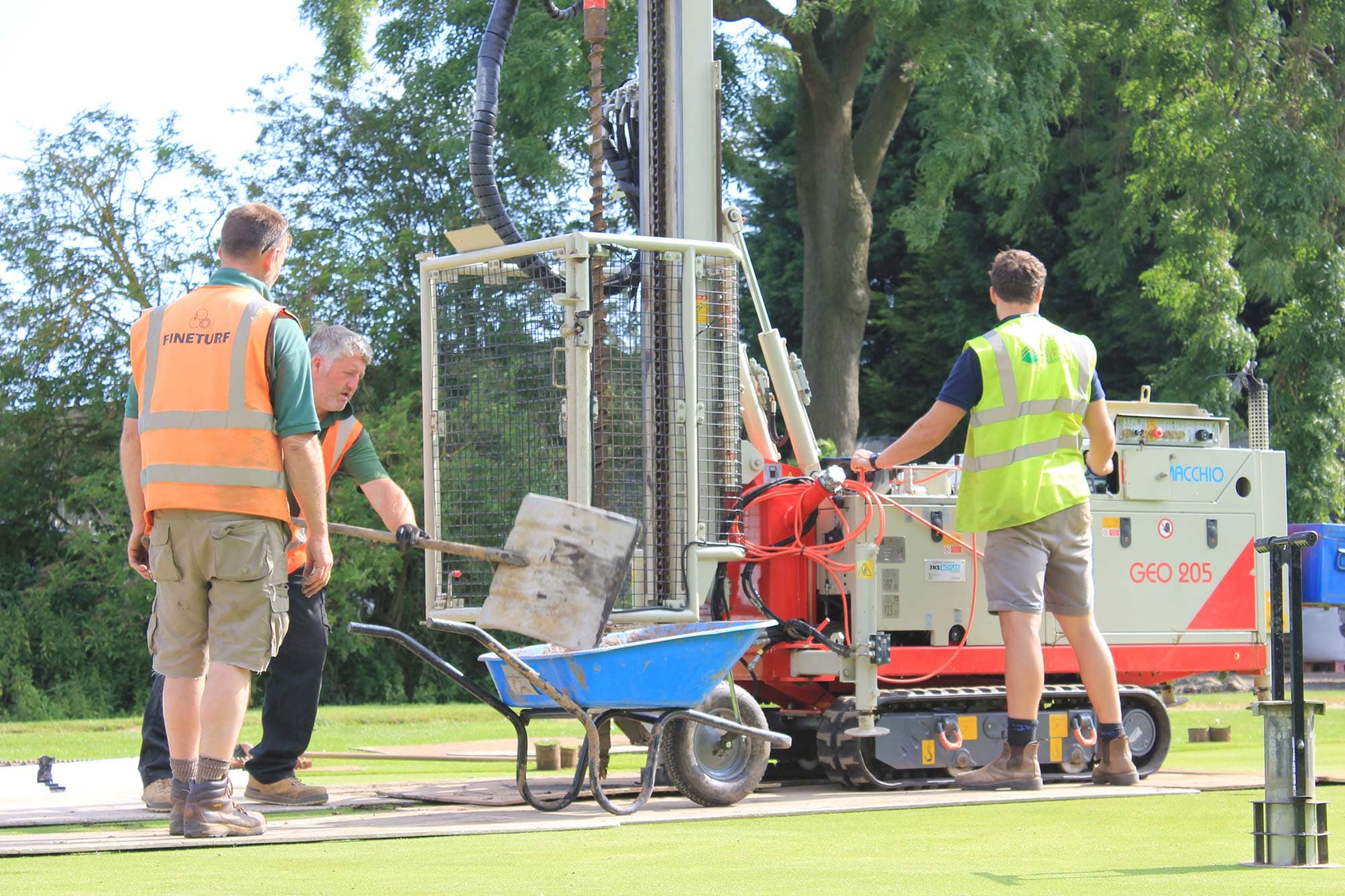 Putting Green Drainage project photography 8