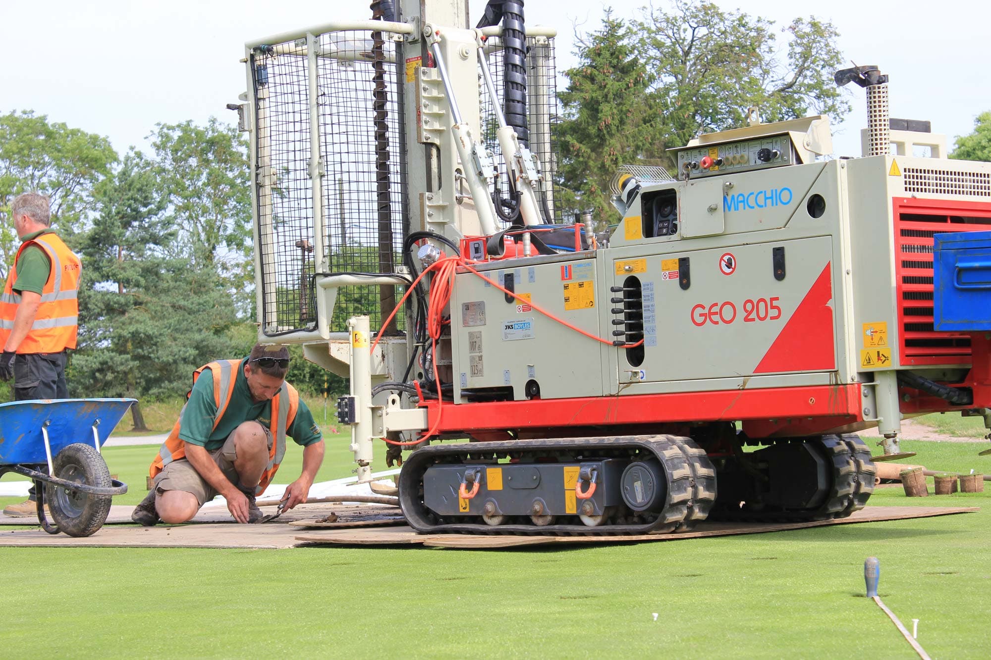 Putting Green Drainage project photography 9