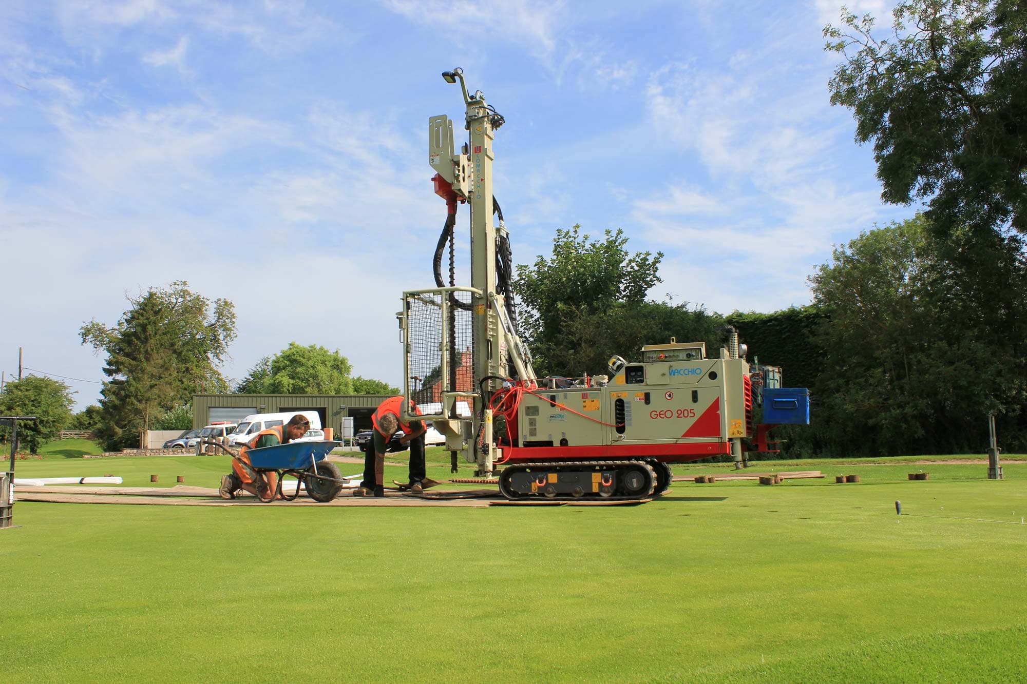 Putting Green Drainage project photography 10