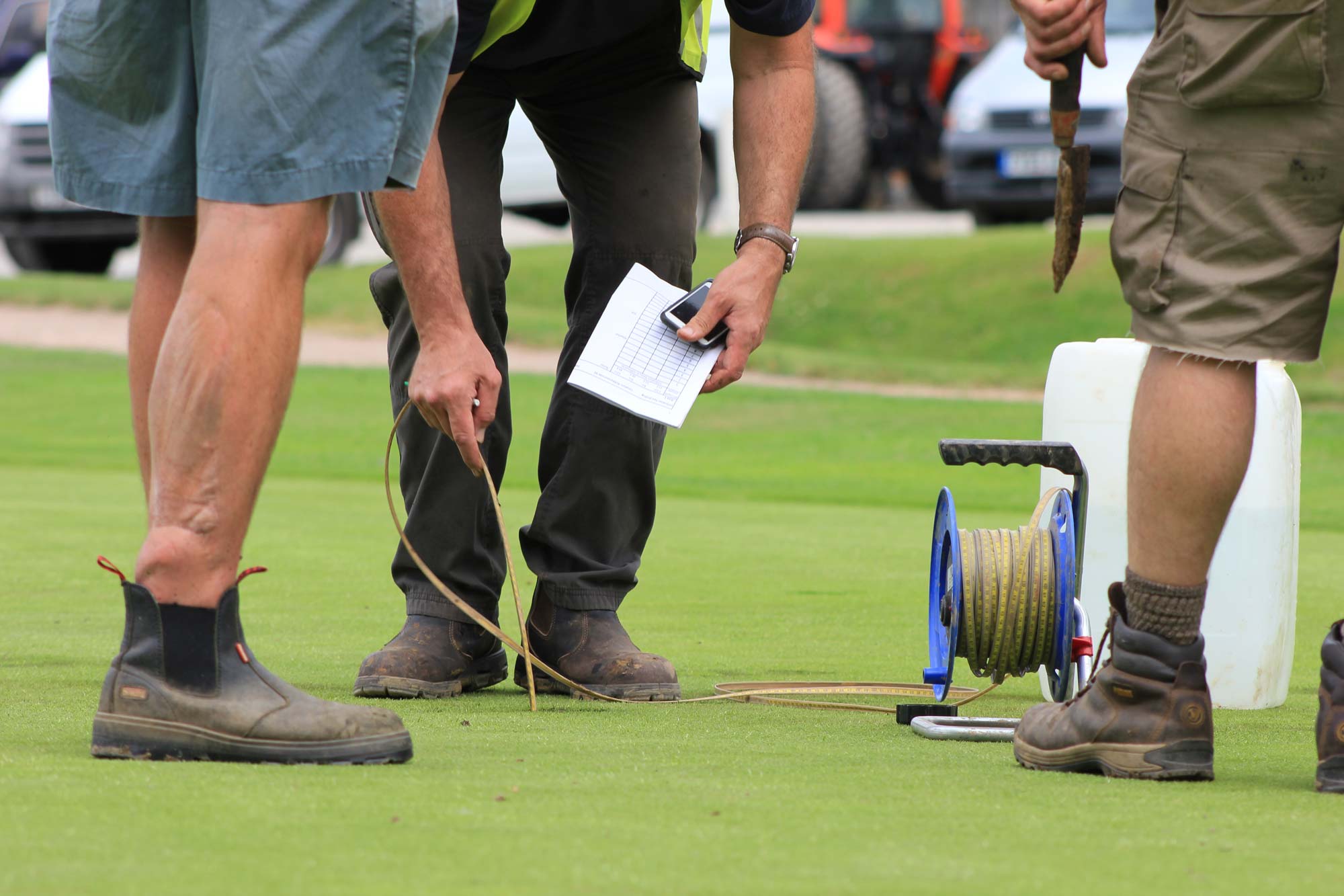 Putting Green Drainage project photography 12