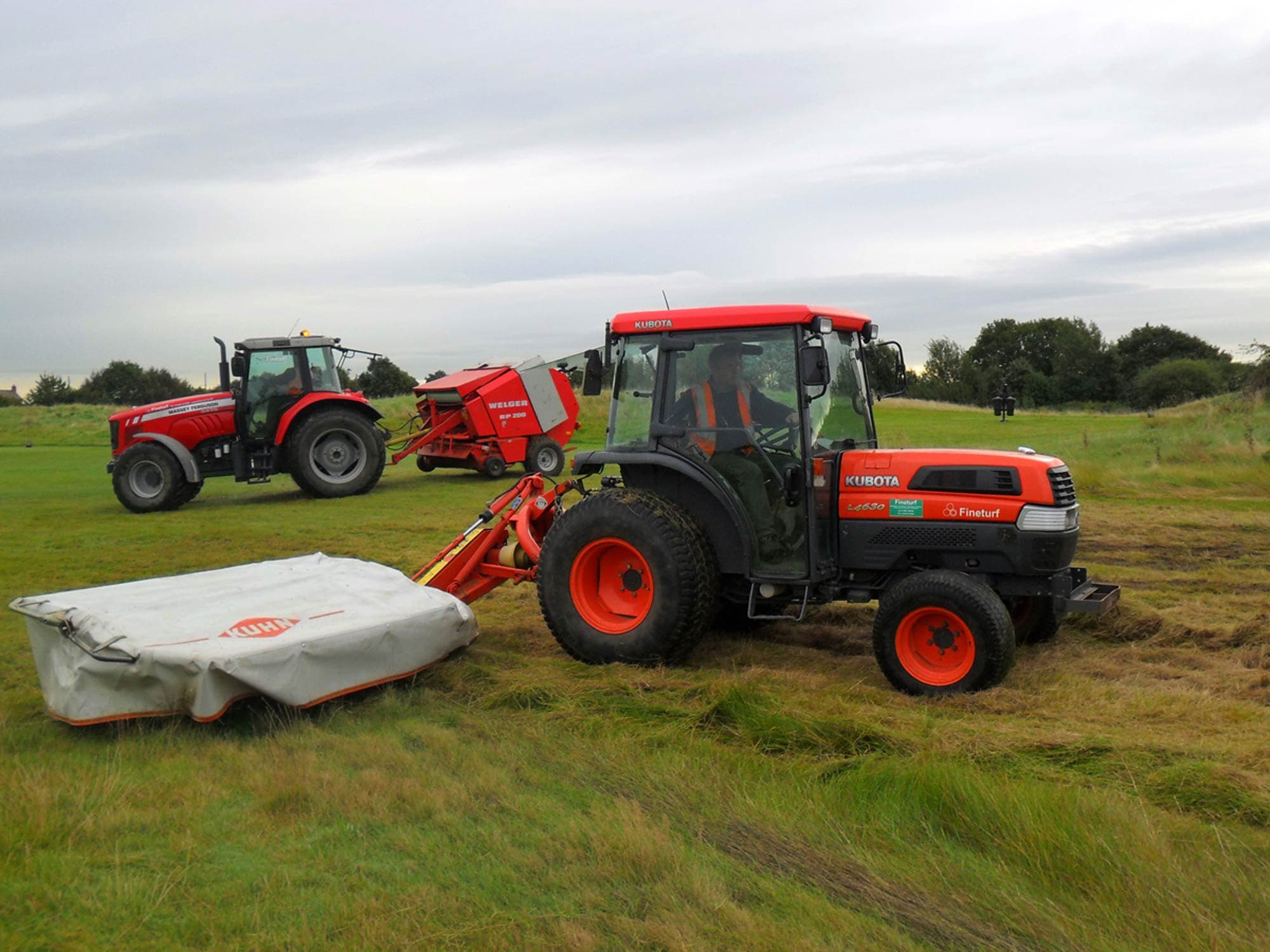 Golf Course Rough Cutting and Grass Baling project photography 2