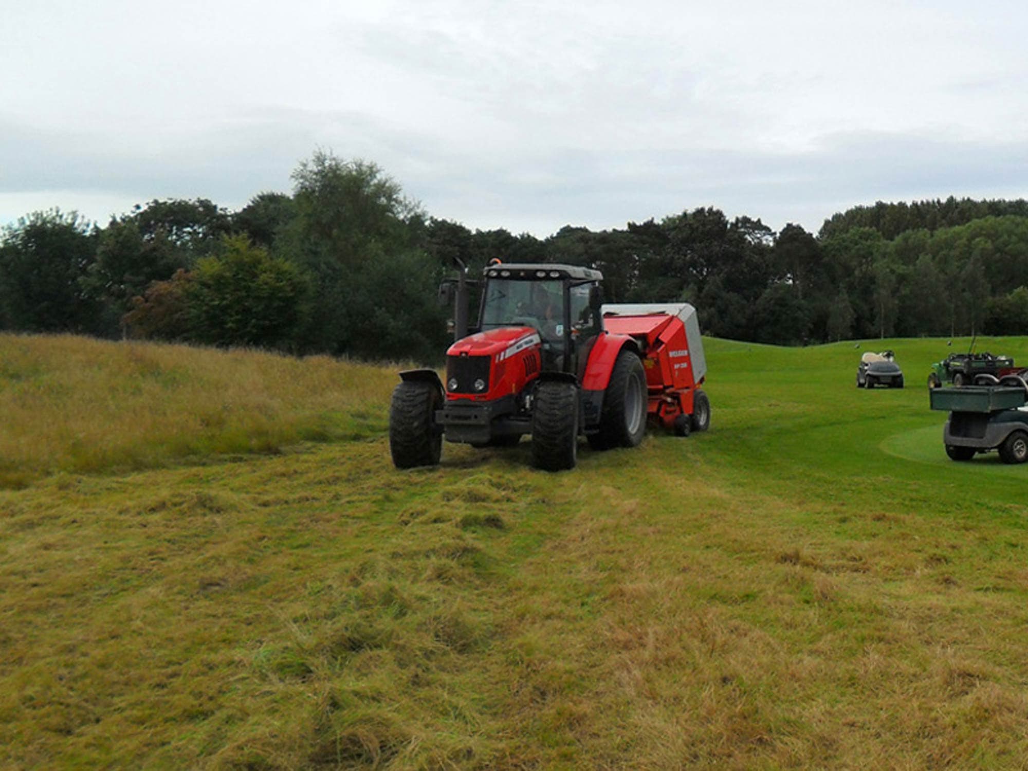 Golf Course Rough Cutting and Grass Baling project photography 3