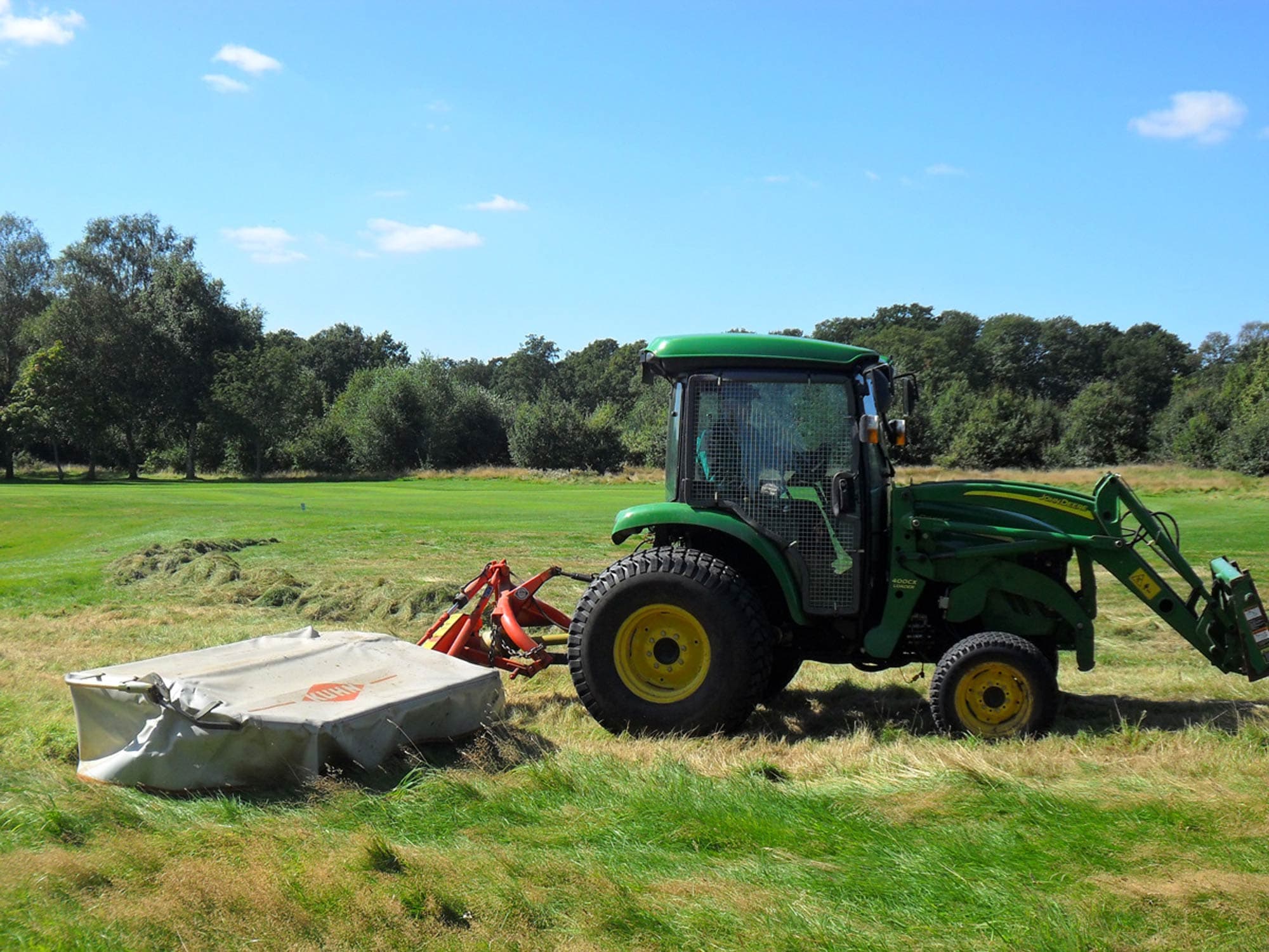 Golf Course Rough Cutting and Grass Baling project photography 5