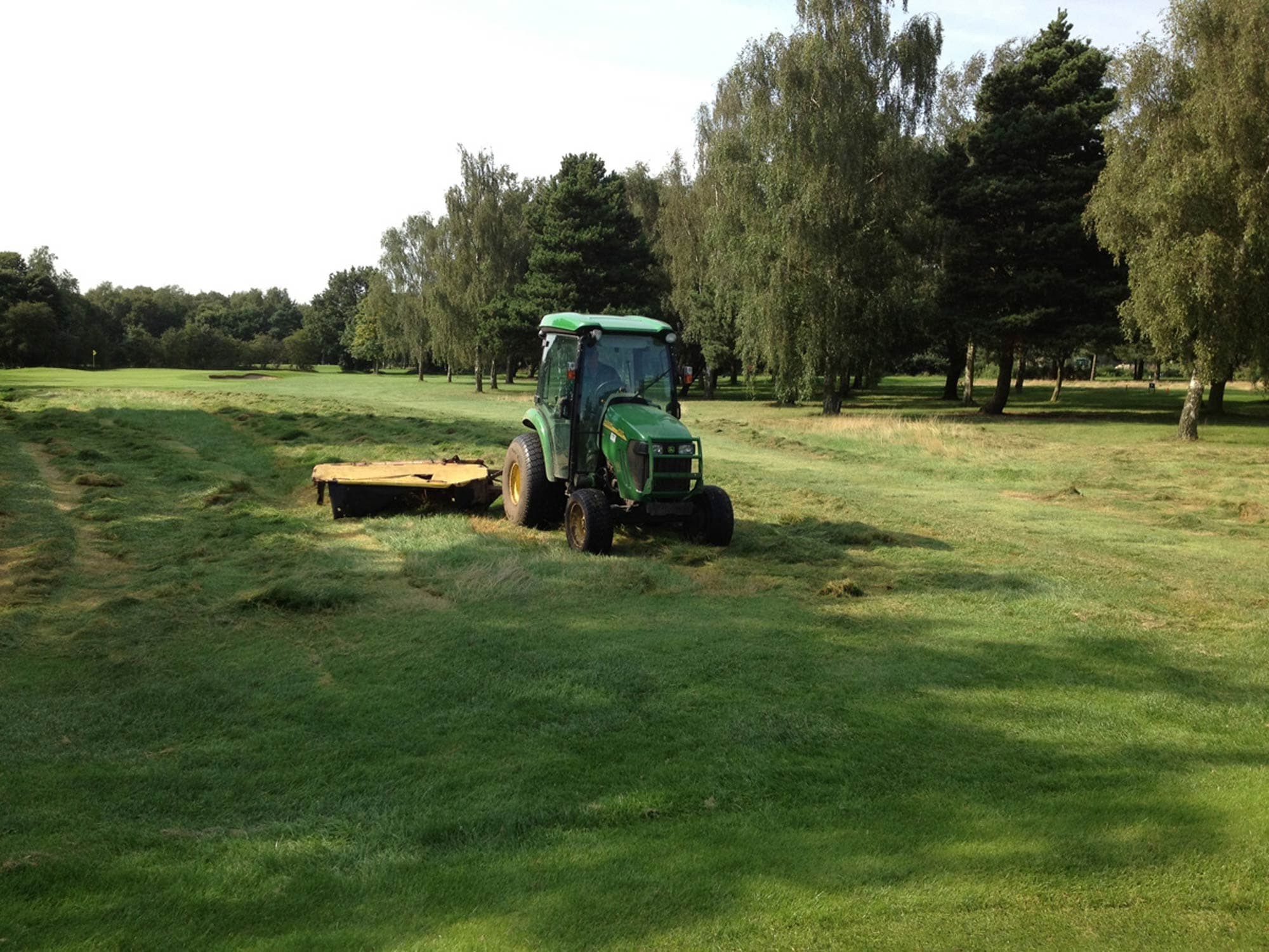 Golf Course Rough Cutting and Grass Baling project photography 7