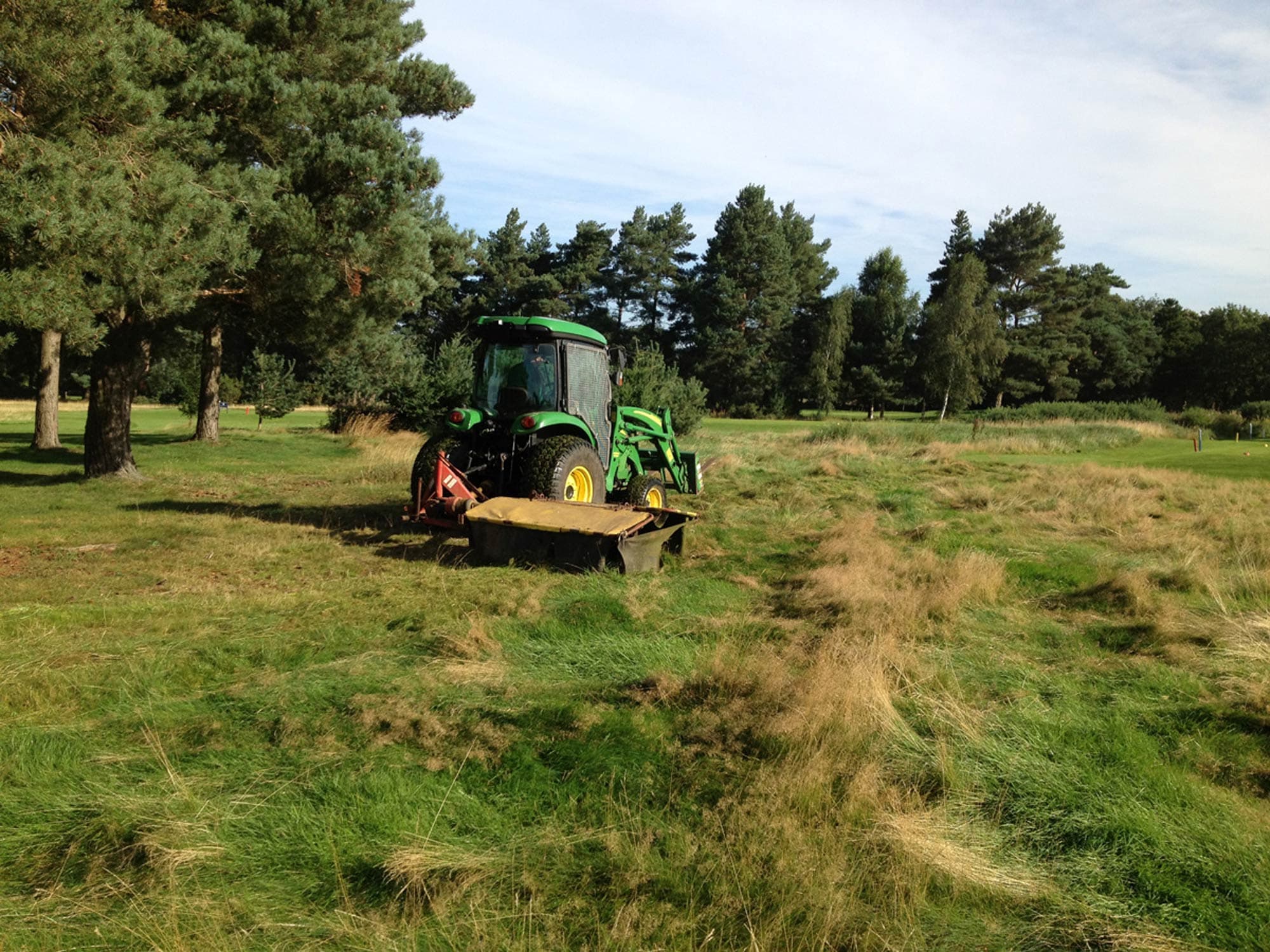 Golf Course Rough Cutting and Grass Baling project photography 9