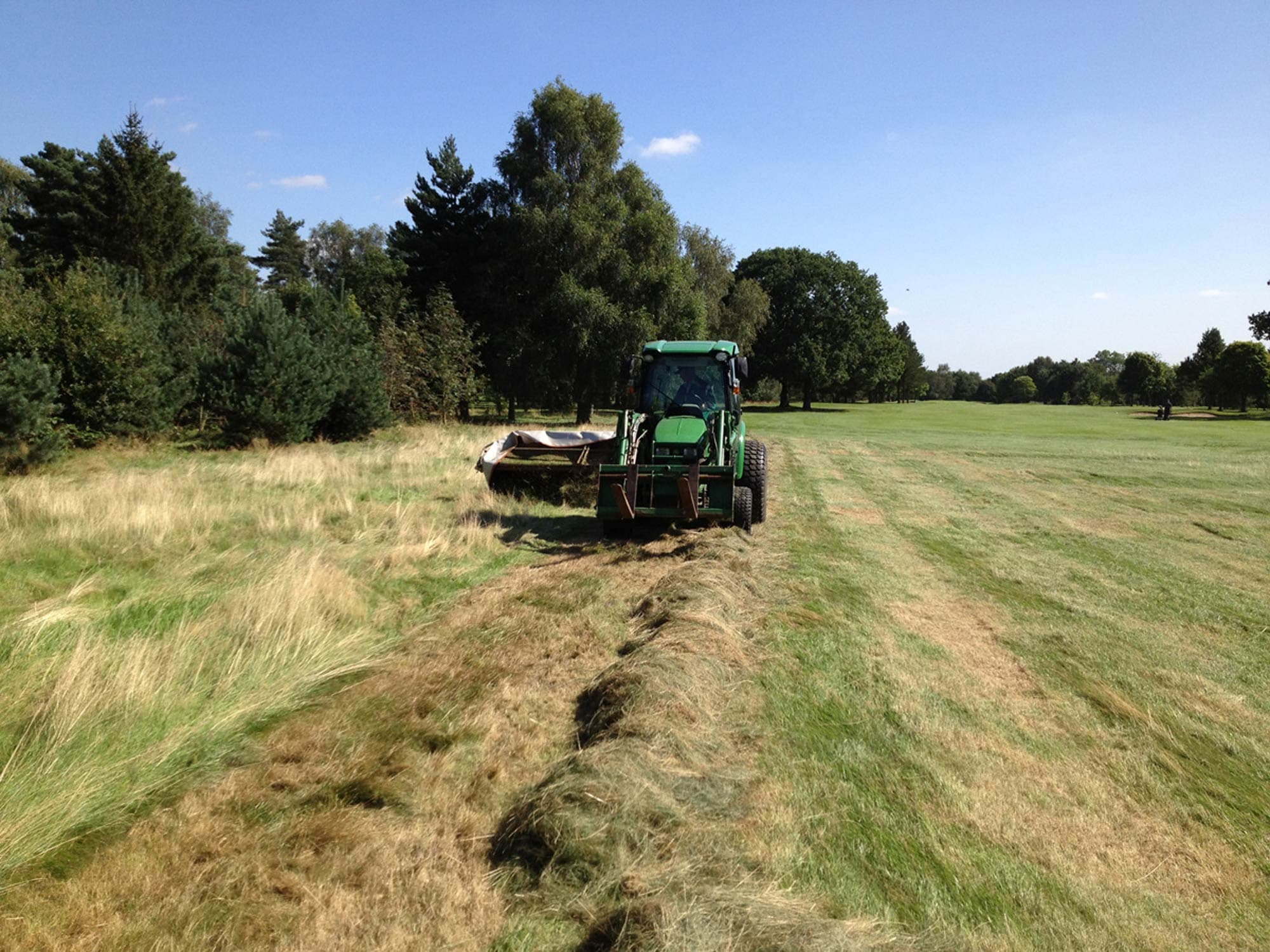 Golf Course Rough Cutting and Grass Baling project photography 12