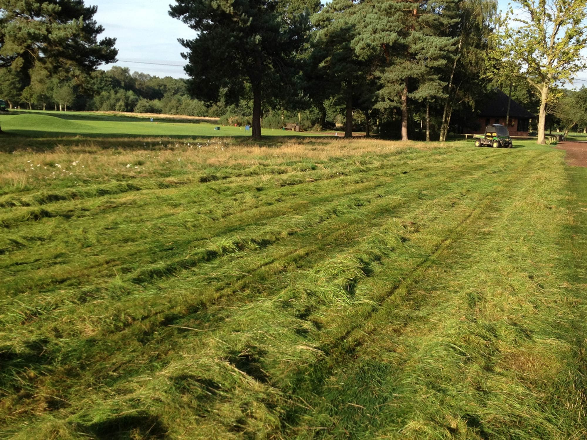 Golf Course Rough Cutting and Grass Baling project photography 13