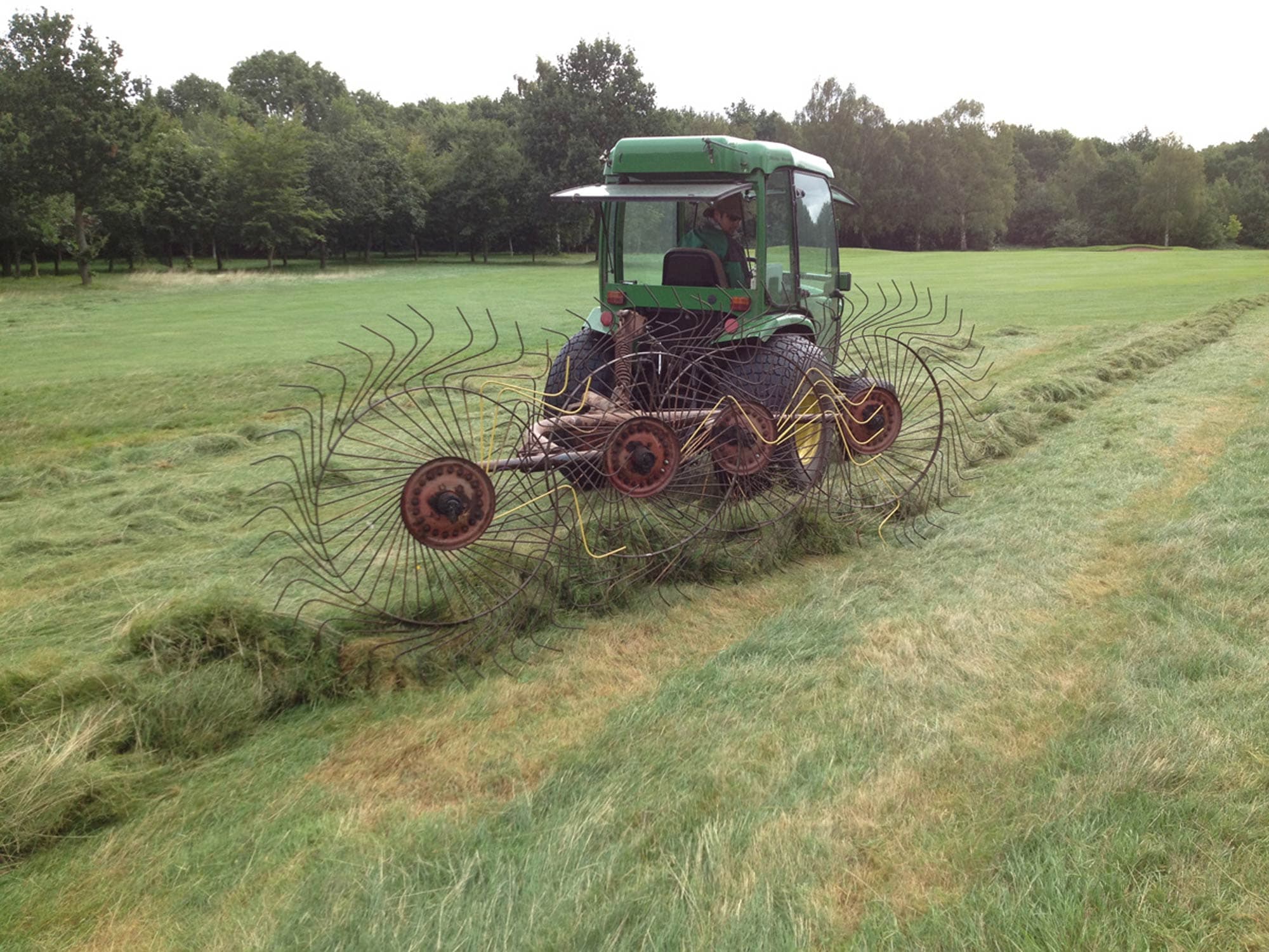 Golf Course Rough Cutting and Grass Baling project photography 15