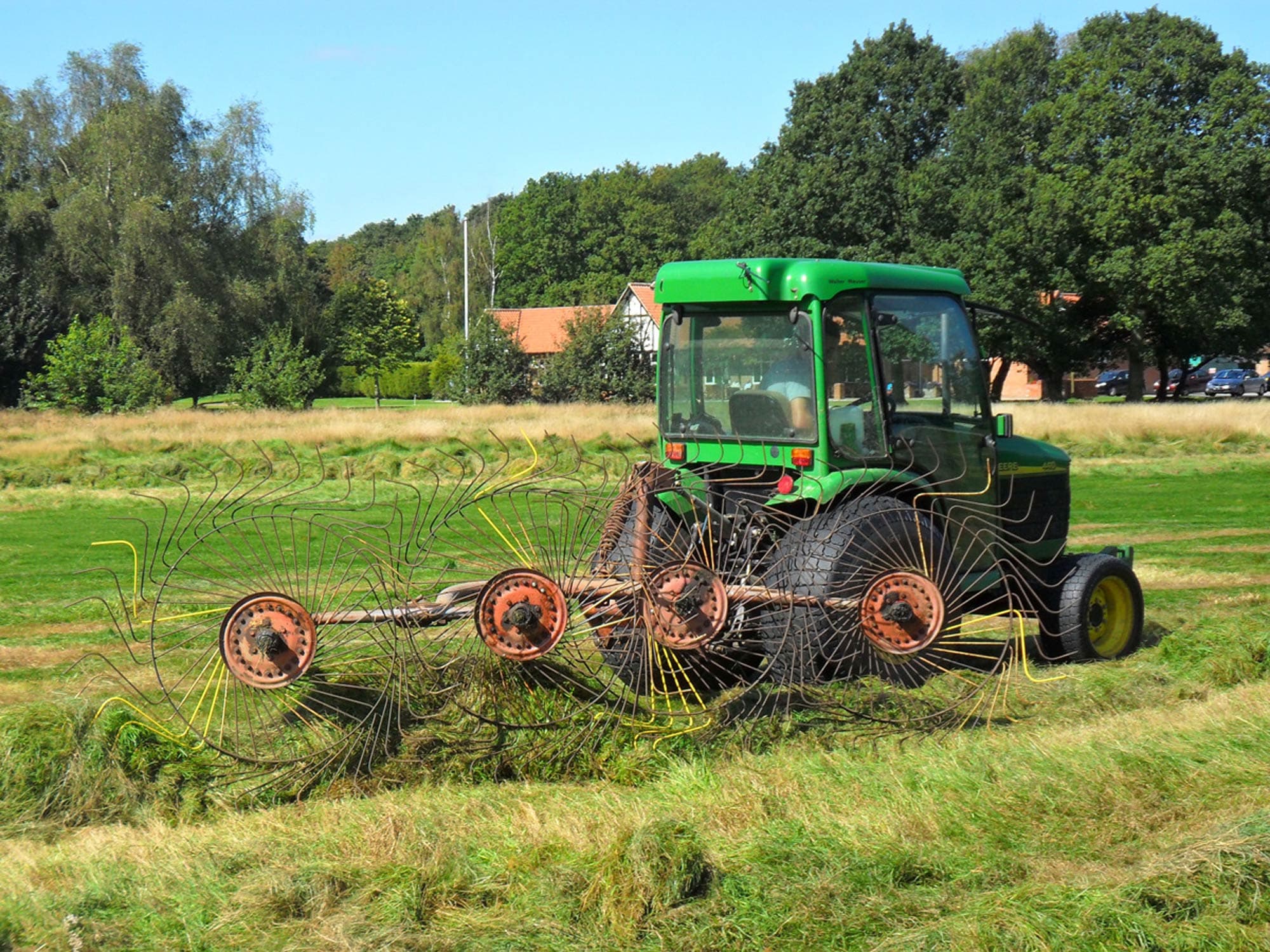 Golf Course Rough Cutting and Grass Baling project photography 18