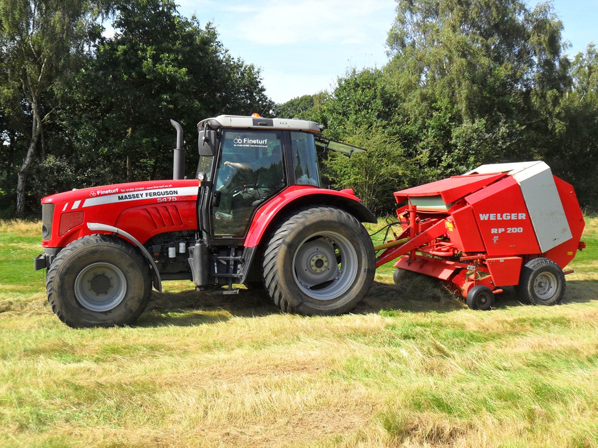 Golf Course Rough Cutting and Grass Baling project photography 22