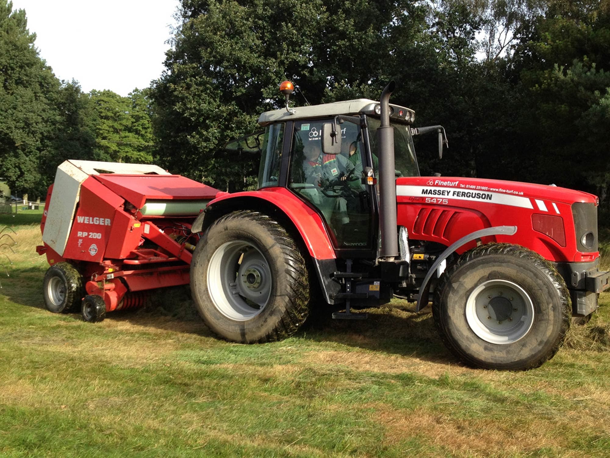 Golf Course Rough Cutting and Grass Baling