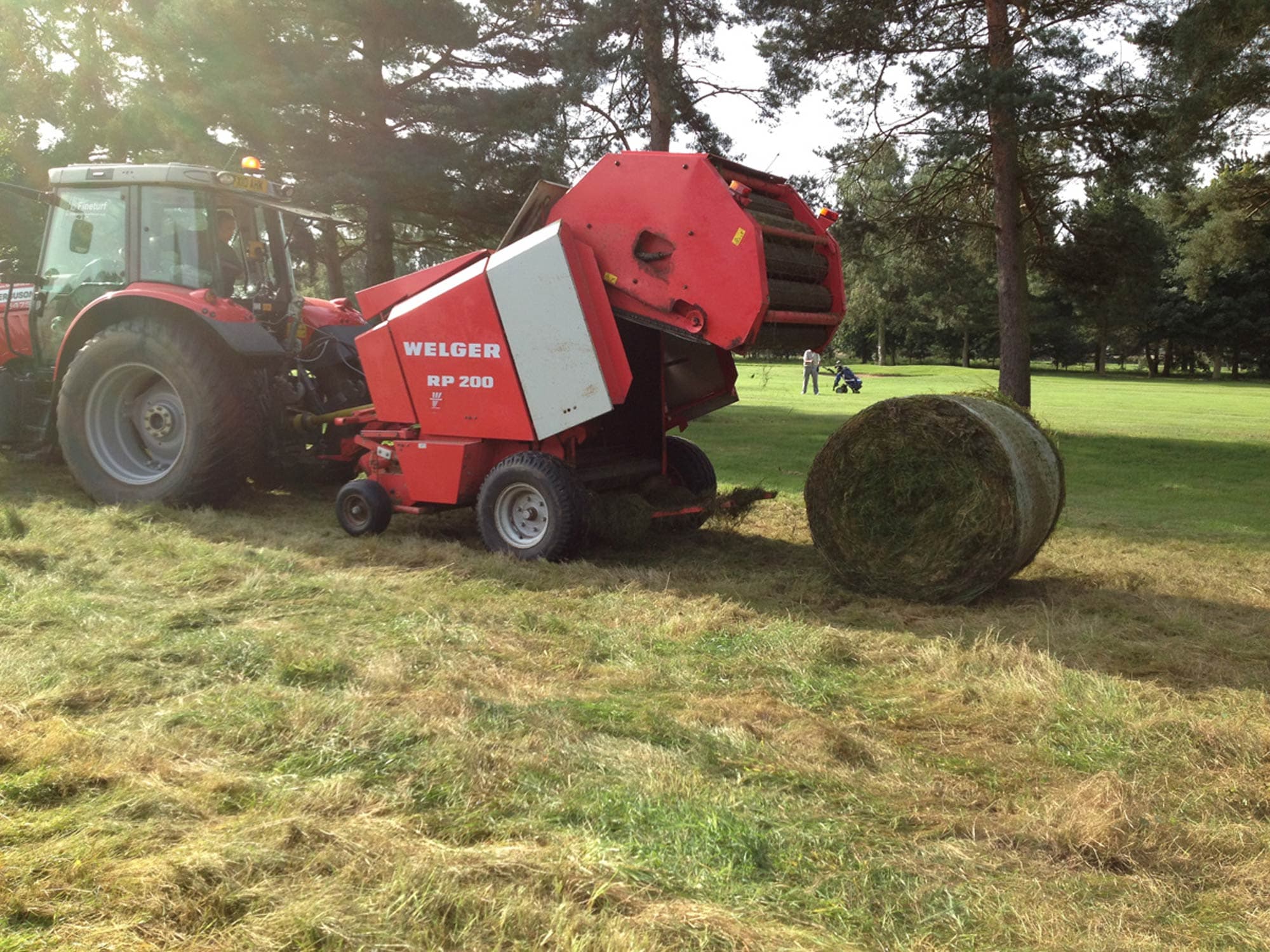 Golf Course Rough Cutting and Grass Baling project photography 23